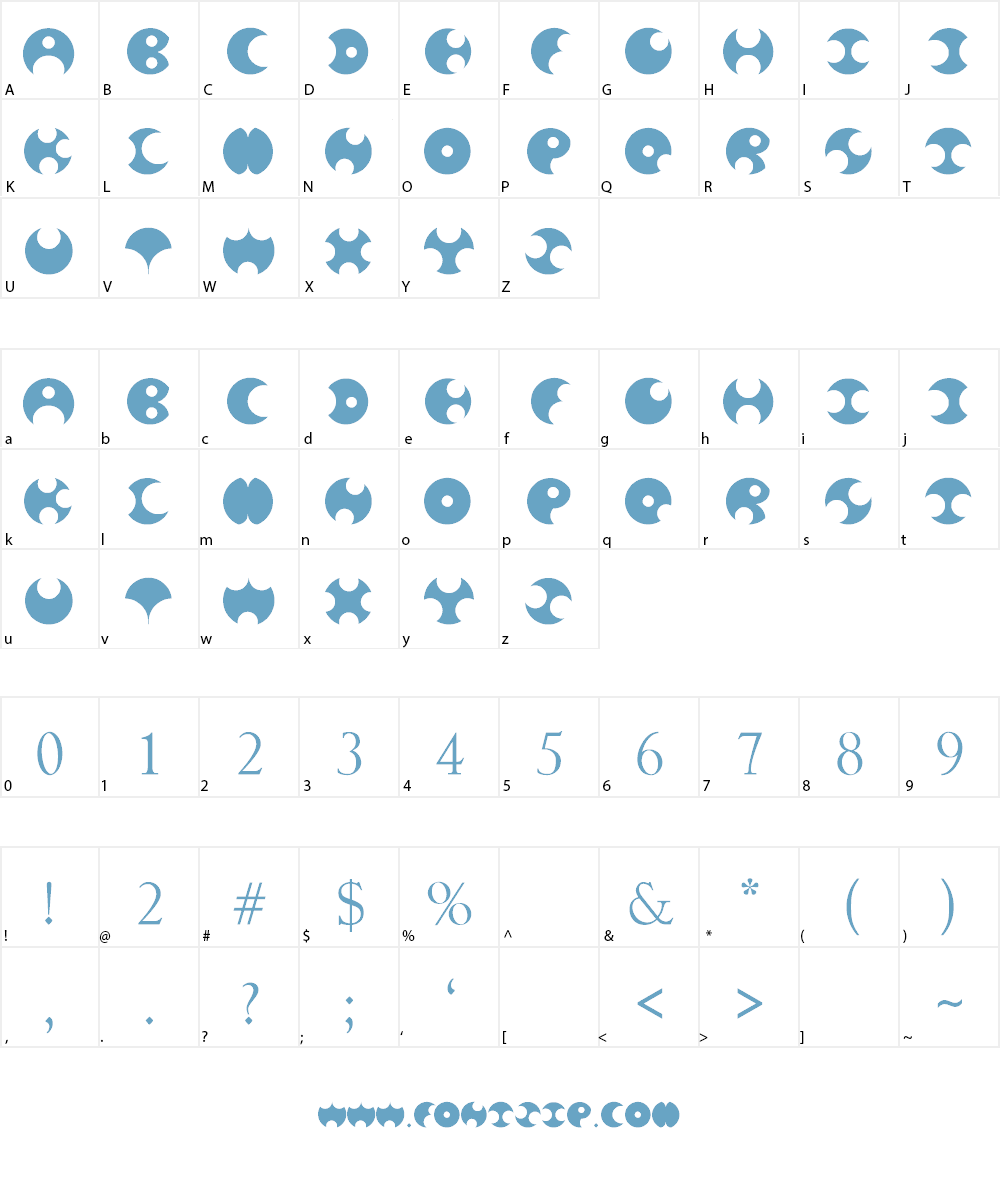 Happy Roxy Font Character